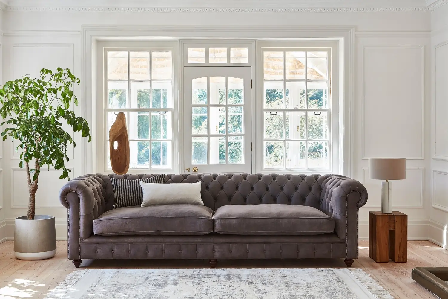 Chesterfield 3 Seater in Lounge Setting