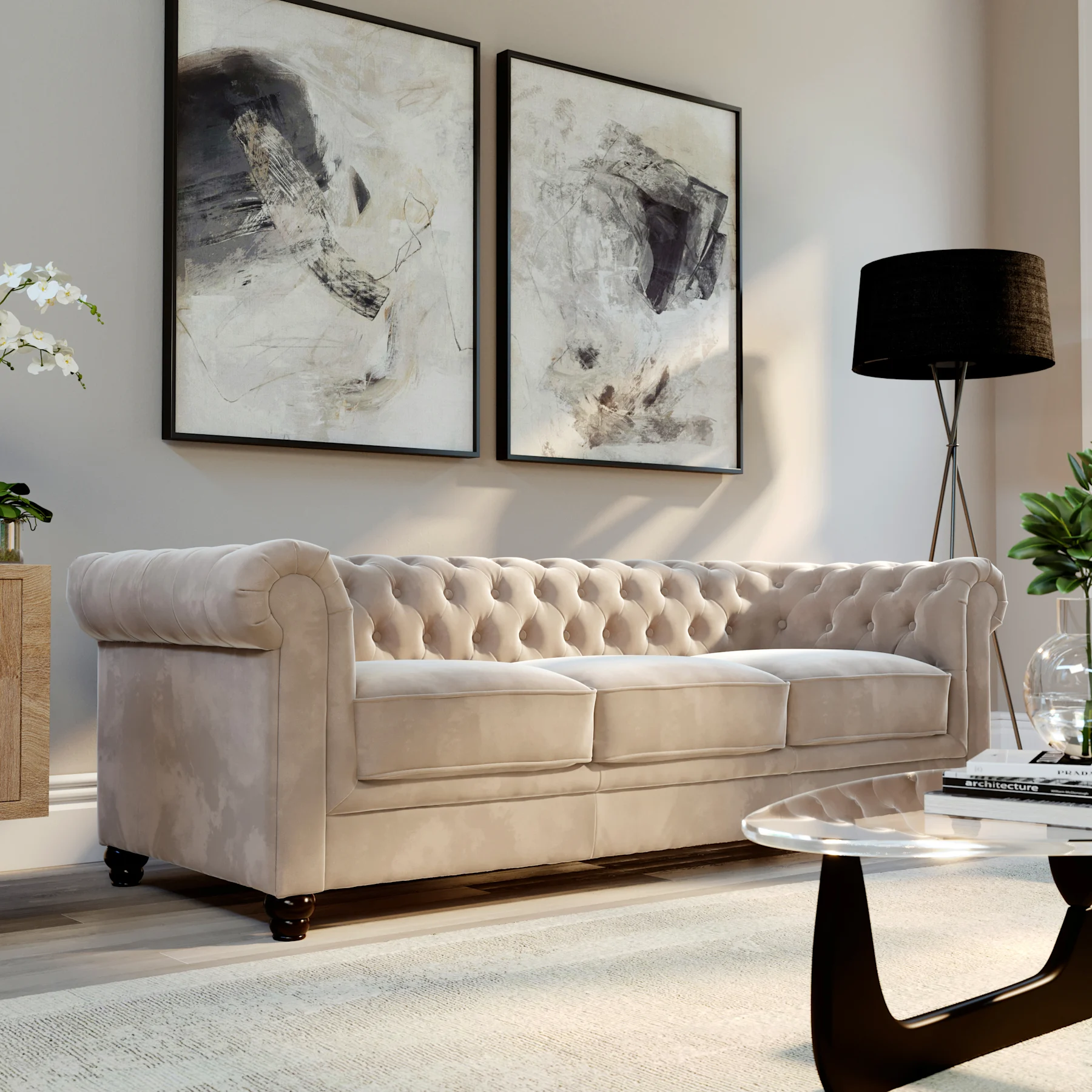 Artisan Tufting Process Chesterfield
