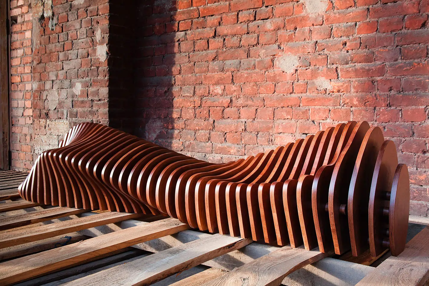 Wave Sculptural Armchair in Luxury Hotel Lobby Umm Al Quwain